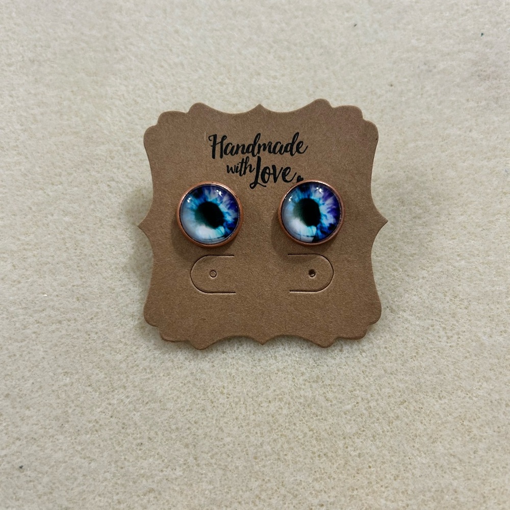 Hand crafted eyeball earrings